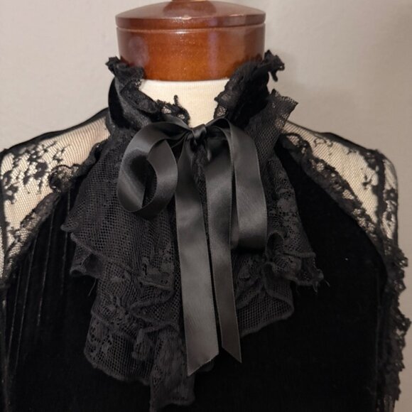 Killstar Black Dress Sz M Lace Whimsygoth Sexy Witch Wicca Halloween Goth - Picture 8 of 11